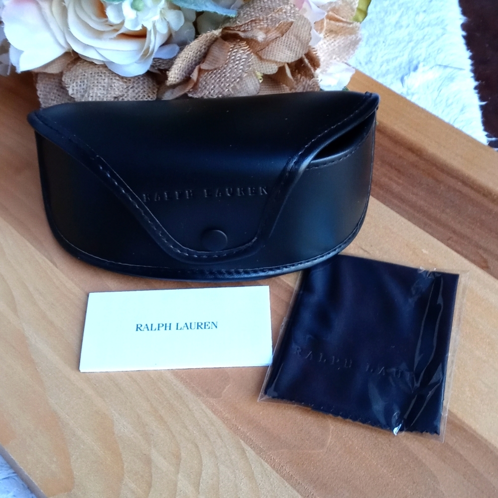 Ralph Lauren clamshell eyeglass or sunglass case